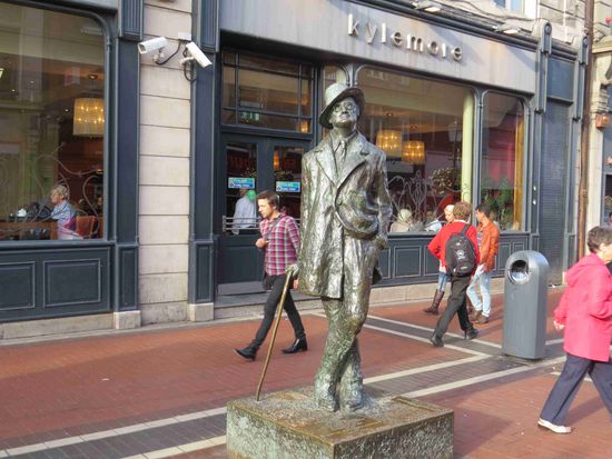 James Joyce in der Abbey Street