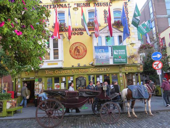 auch mit der Kutsche kommt man nach "Temple Bar"