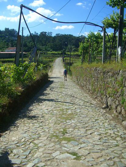 Fast letzter Anstieg nach Tamel