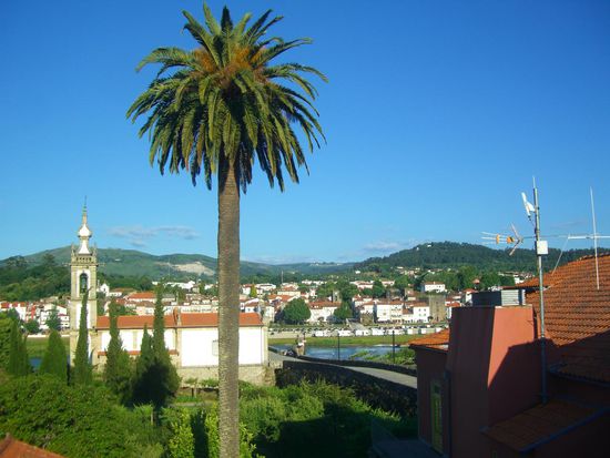 Der Blick aus der Küche der Heberge, mit dem wie unseren gemütlichen Abend verbringen.
