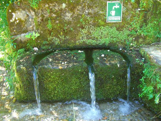 Trinkwasser! Wasserflaschen nochmal gefüllt, lecker!