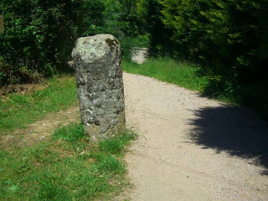 Meilenstein noch aus Römerzeiten - ich glaube 1300 Jahre alt.