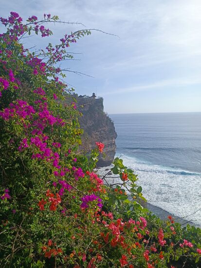 Der Blick von der anderen Seite der Klippe.