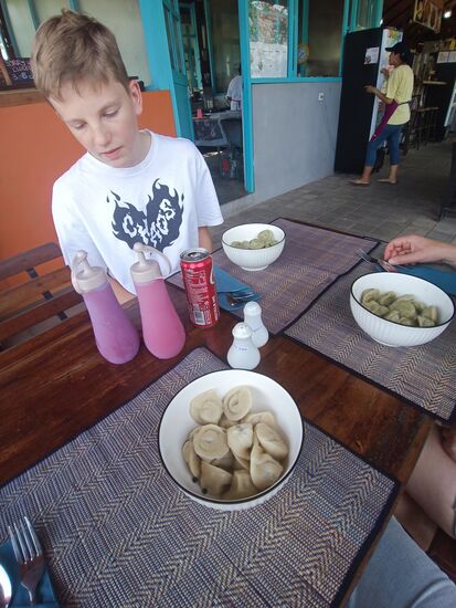 Sieht zwar nicht aufregend aus, die Dumblings waren aber sehr, sehr lecker.