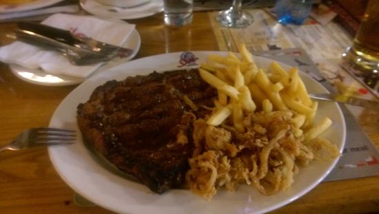 Und am Abend gabs dann ein 500g T-Bone-Steak...sowas von lecker...