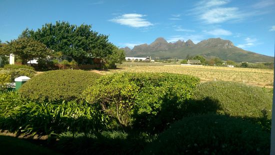 der Ausblick von der Terrasse...