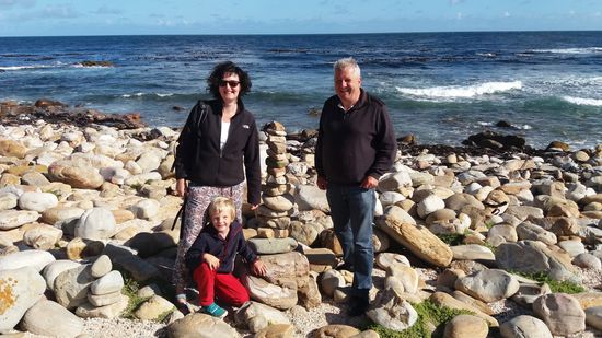 überall Steintürme...das spornt an...mit 19 Etagen der Überflieger am Kap.