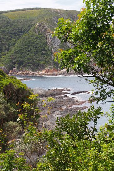 Blick auf die Mündung von Storms river