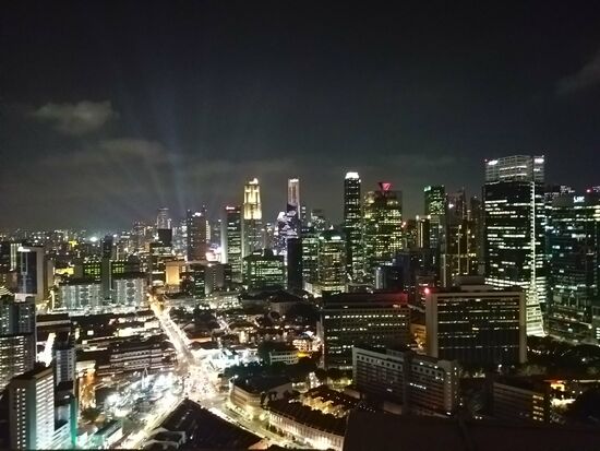 Blick auf die Stadt.