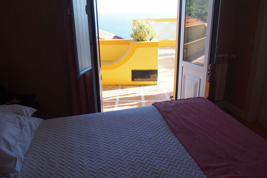 Der morgendliche Ausblick....die Zimmer mit der Terrasse davor sind unserer Meinung nach auch die schönsten (1 Etage drüber, die haben einen französischen Balkon.