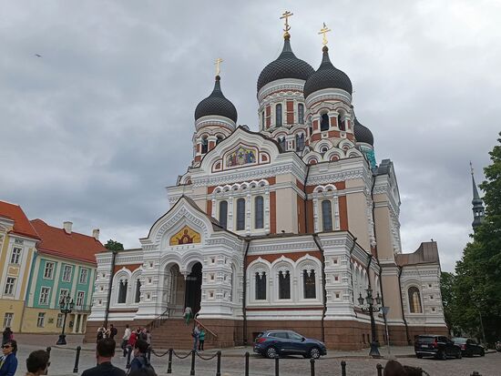 Das wohl berühmteste Bauwerk Tallinns - die Alexander-Newski-Kathedrale.