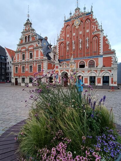 Das Schwarzhäupterhaus - Wiederaufbau 1993-99.