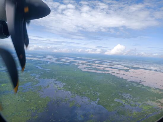 Gut zu sehen, es ist noch das Ende der Regenzeit.