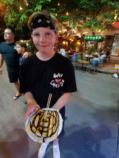 Roti Pancake, dass ist ein Muss (gab´s auf Koh Kood nicht).