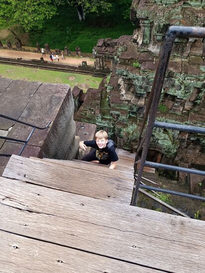 auf allen Vieren geht´s nach oben...