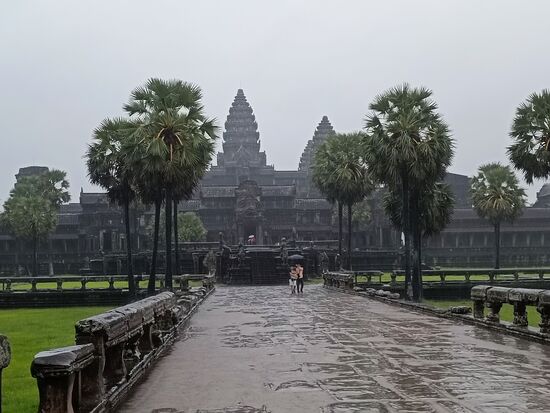 Wer hat schon ein Foto von Angkor Wat mit so wenigen Leuten....