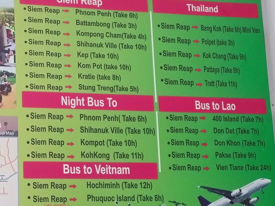 Ursprünglich wollten wir Angkor mit Laos kombinieren...hier der Service für alle., die auch gerade an solch einer Kombi überlegen.