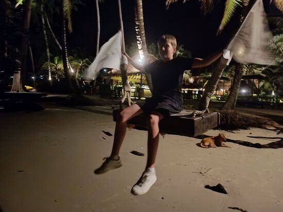 Und die Schaukel am Strand, die gehört hier auch dazu.