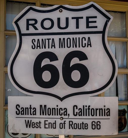 Hier endet die berühmte Route 66