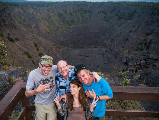 erloschener Krater des Kilauea Vulkans