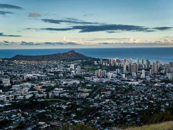 Aussicht auf Honolulu