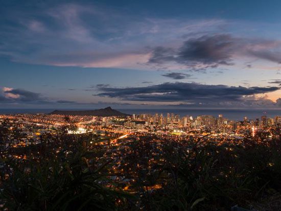 Aussicht auf Honolulu