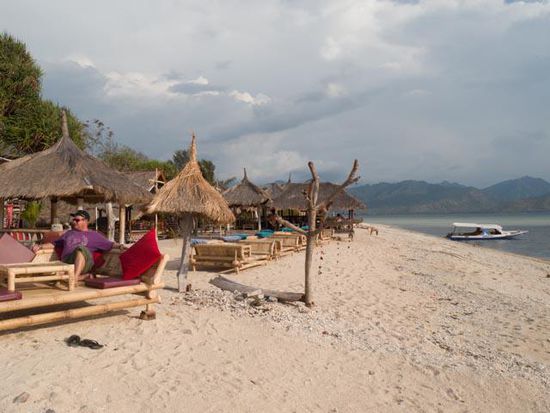 Chillen am Strand von Gili Air