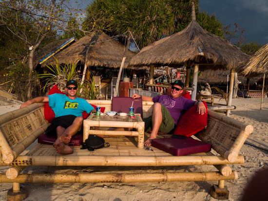 Chillen am Strand von Gili Air