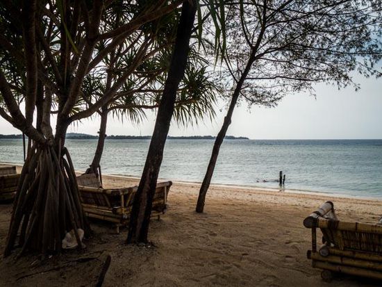 Einsame Bar auf Gili Air