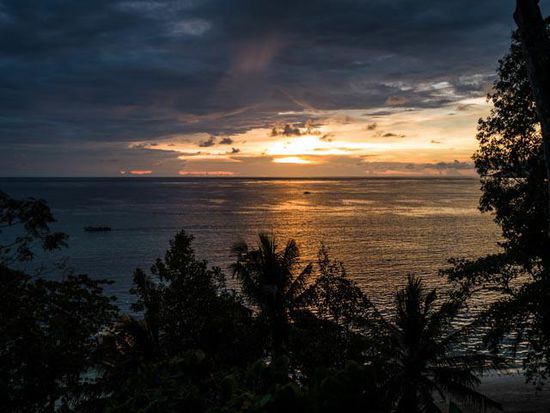 Aussicht von unserem Bungalow