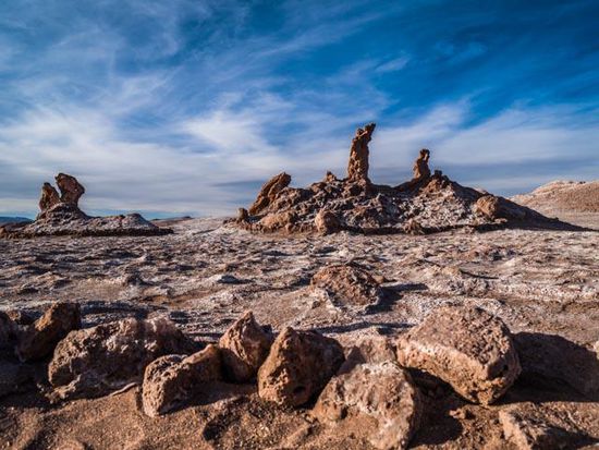 Bizarre Steinsformationen im Moon Valley