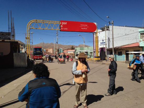 Grenzübergang Bolivien / Peru