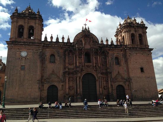 Kathedrale am Plaza de armas in Cusco