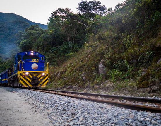 Eisenbahn zwischen Hydro Electrica und Acuas Caliente