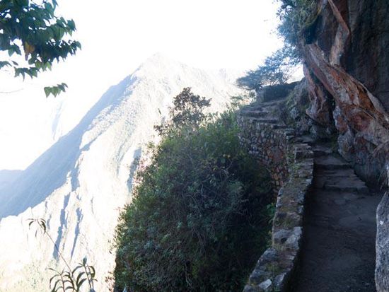 Auf dem weg zur Inka Brücke