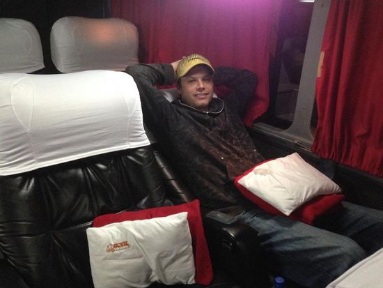 1. Klasse im Nachtbus 