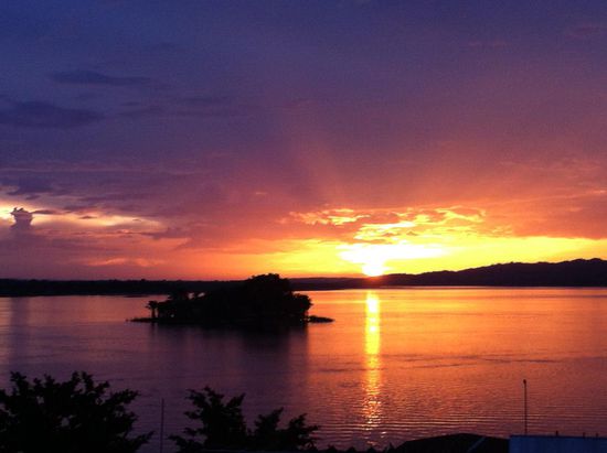 Jaja so schaut hier manchmal der Sonnenuntergang aus