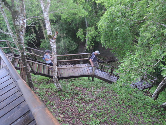 Erst geht es rauf und dann wieder runter