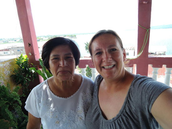 Ein letztes Foto mit Margot, meiner Gastmutter