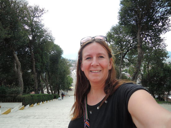 Bin ich wieder mal brav hochgewandert auf die Aussichtsplattform