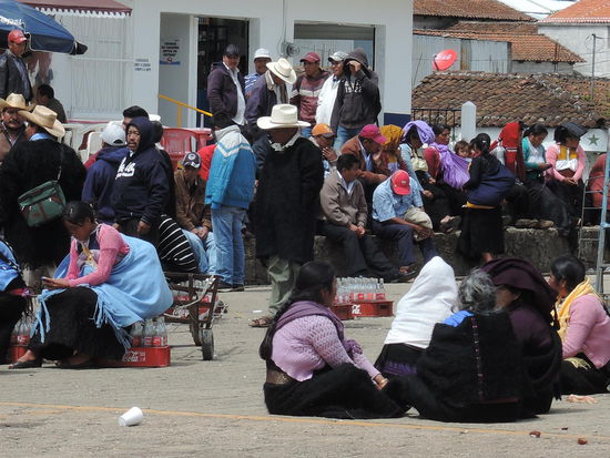 Auf dem Marktplatz in Chamula