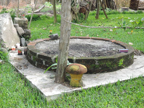 Zeremonienplatz im Garten