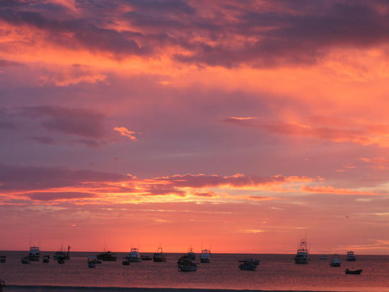 So schauen in San Juan die Sonnenuntergaenge aus