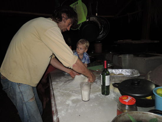 Der Martijn macht den Teig...