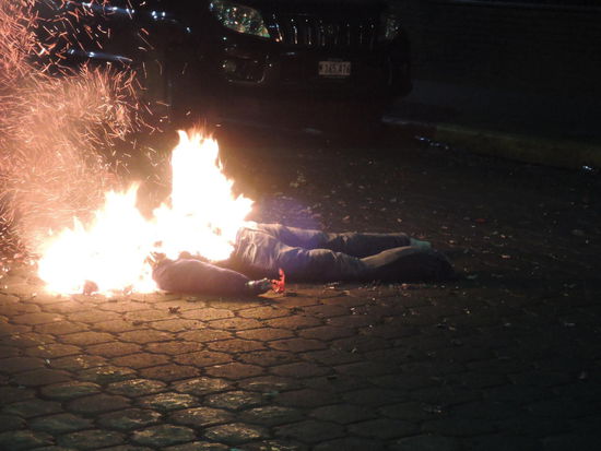 Da geht es los mit dem Feuerwerk