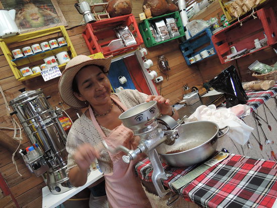 Da wird der Kaffee noch frisch gemahlen