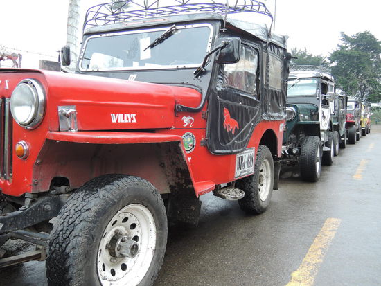 Mit diesen Jeeps wird man bis zum Eingang des Valle gebracht