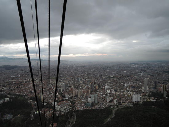 Da ging es mit der Seilbahn rauf auf den Berg