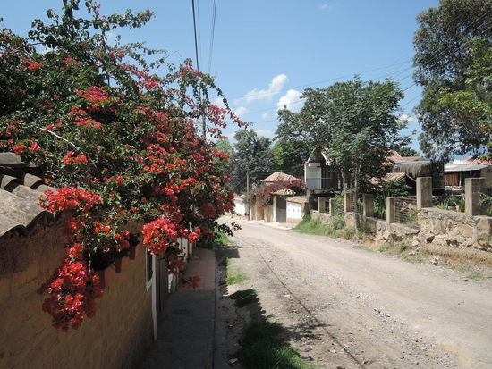 Auf dem Weg ins Dorf