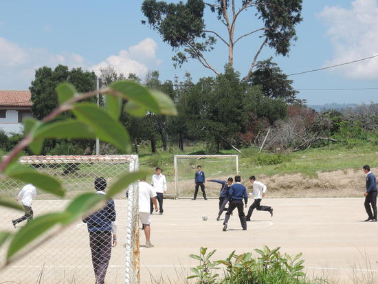 ...wird erstmal Fussball gespielt